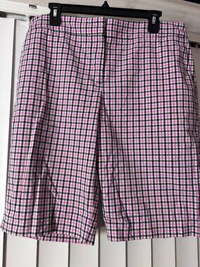 Women's Jones New York Gingham Bermuda Shorts Women’s Size 12 Like New